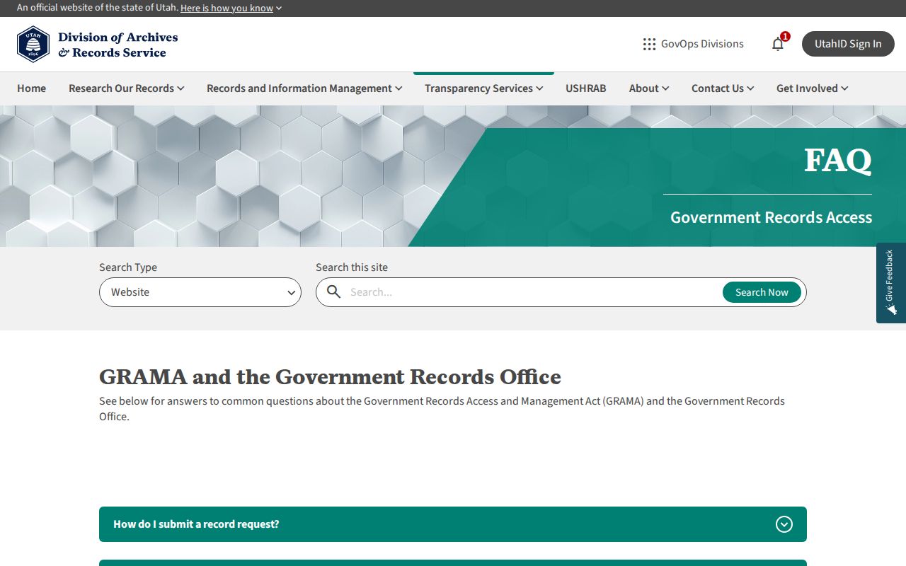 Davis County public records Utah GRAMA process guidance